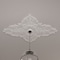 Ekena Millwork Melchor Diamond Medallion (Canopies up to 4"), 67 1/4"W x 43 3/8"H x 4"ID x 2"P, Primed White CM70X43ML - alternate 6